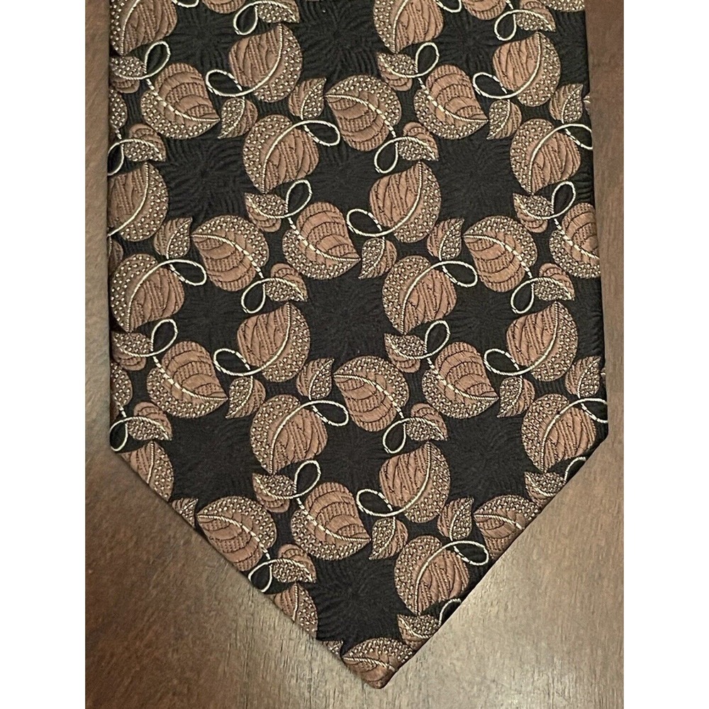 Jos. A. Bank Signature Collection Black Brown Hand Made 100% Silk Made In China